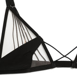 Reggiseno a triangolo in pizzo X Livy Raw District in nero Rick owens - donna 