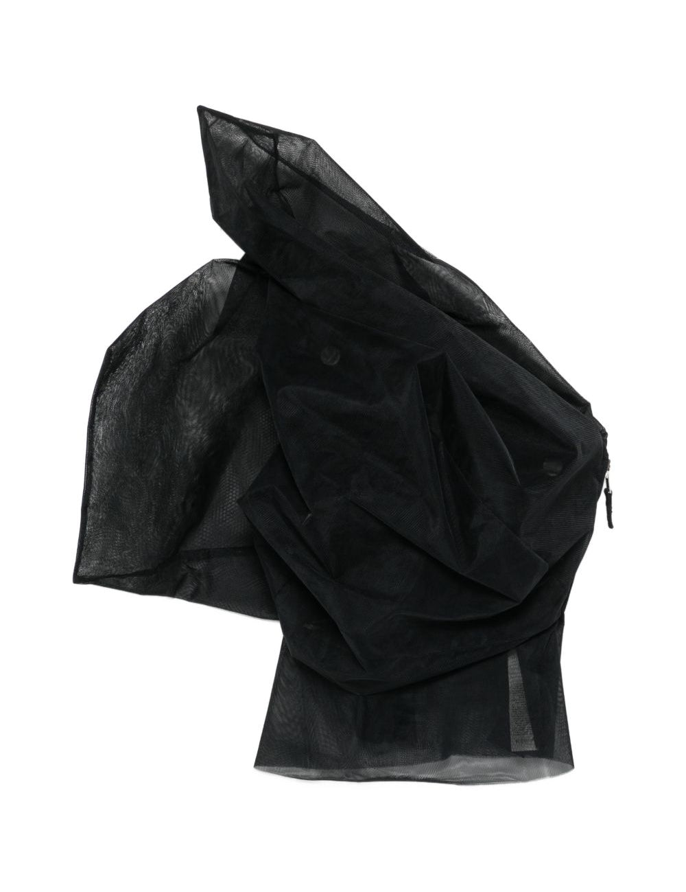 Top drappeggiato asmmetrico in nero Rick owens - donna 