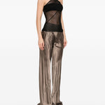 Top Trasparente Sl Combo  in nero Rick owens - donna 