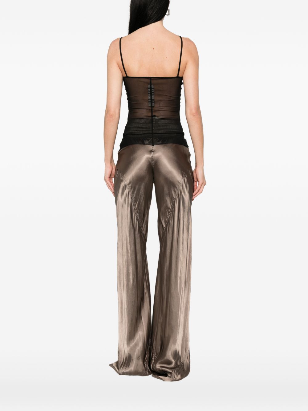 Top Trasparente Sl Combo  in nero Rick owens - donna 