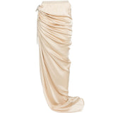 Gonna lunga drappeggiata in rosa Rick Owens - donna 