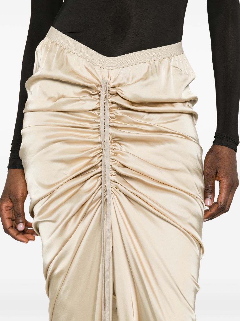 Gonna lunga drappeggiata in rosa Rick Owens - donna 