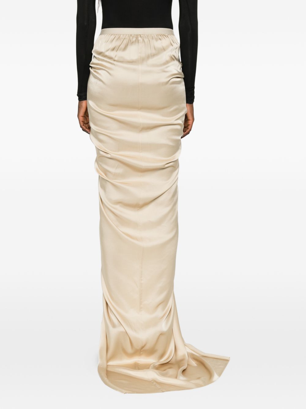 Gonna lunga drappeggiata in rosa Rick Owens - donna 