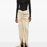 Gonna lunga drappeggiata in rosa Rick Owens - donna 
