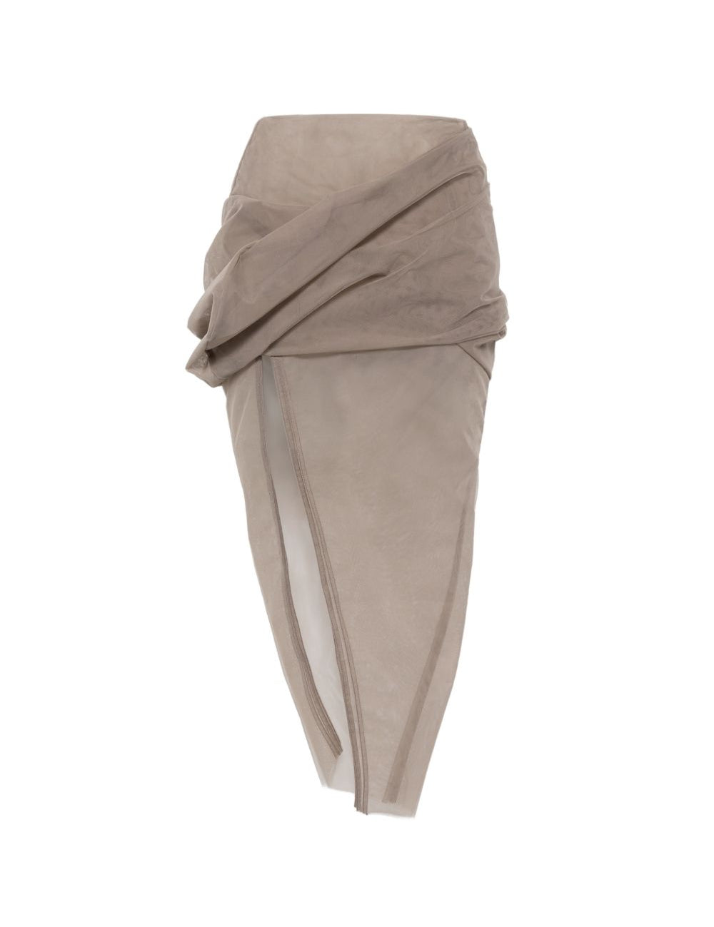 GONNA MIDI DRAPEGGIATA in grigio Rick owens - donna 