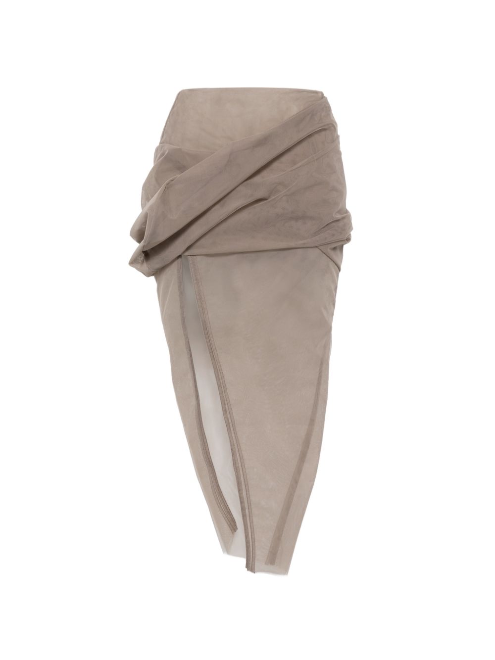 GONNA MIDI DRAPEGGIATA in grigio Rick owens - donna 