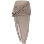 GONNA MIDI DRAPEGGIATA in grigio Rick owens - donna 