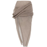 GONNA MIDI DRAPEGGIATA in grigio Rick owens - donna 