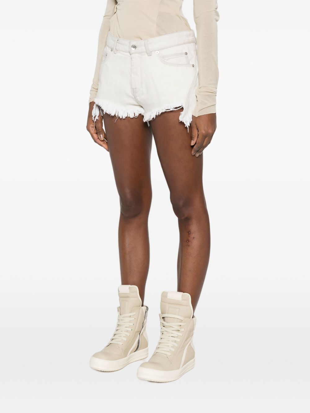 Shorts bias in bianco Rick owens - donna 