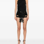 Minigonna temple in nero Rick owens - donna 