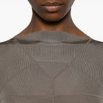 Abito lungo con cuciture in grigio Rick Owens - donna 