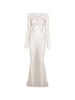 Rick Owens women's grey Temple paneled maxi dress