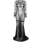 Abito maxi temple in nero Rick owens - donna 