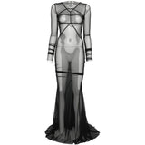 Abito maxi temple in nero Rick owens - donna 