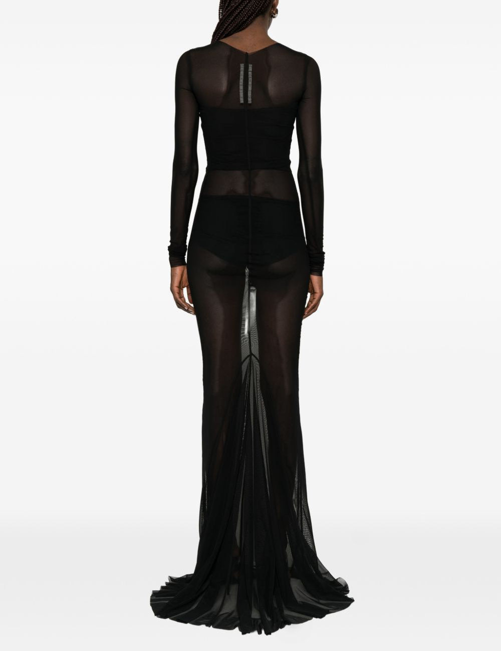 Abito maxi temple in nero Rick owens - donna 