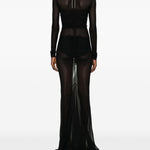 Abito maxi temple in nero Rick owens - donna 