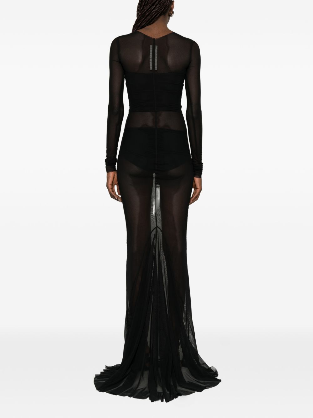 Abito maxi temple in nero Rick owens - donna 