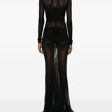 Abito maxi temple in nero Rick owens - donna 