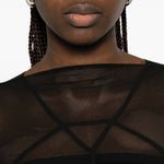 Abito maxi temple in nero Rick owens - donna 