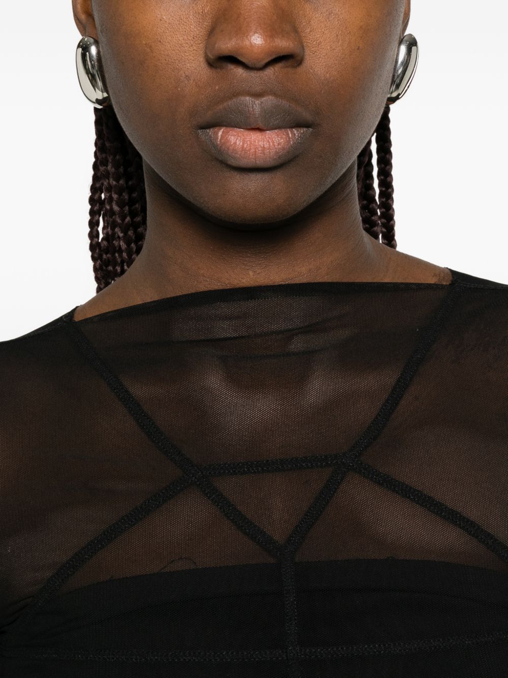 Abito maxi temple in nero Rick owens - donna 