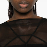 Abito maxi temple in nero Rick owens - donna 