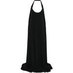 Abito maxi haltar in nero Rick Owens - donna 