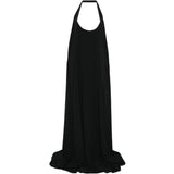 Abito maxi haltar in nero Rick Owens - donna 