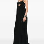 Abito maxi haltar in nero Rick Owens - donna 