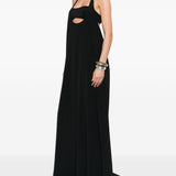 Abito maxi haltar in nero Rick Owens - donna 