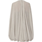 Mantella luxor in seta  in grigio Rick Owens - donna 