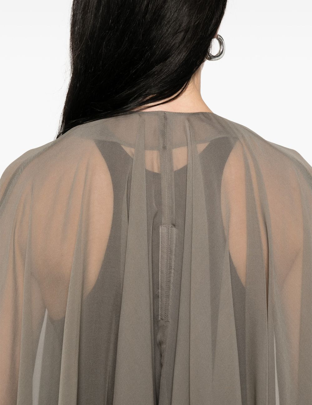 Cappa luxor in grigio talpa Rick Owens - donna 