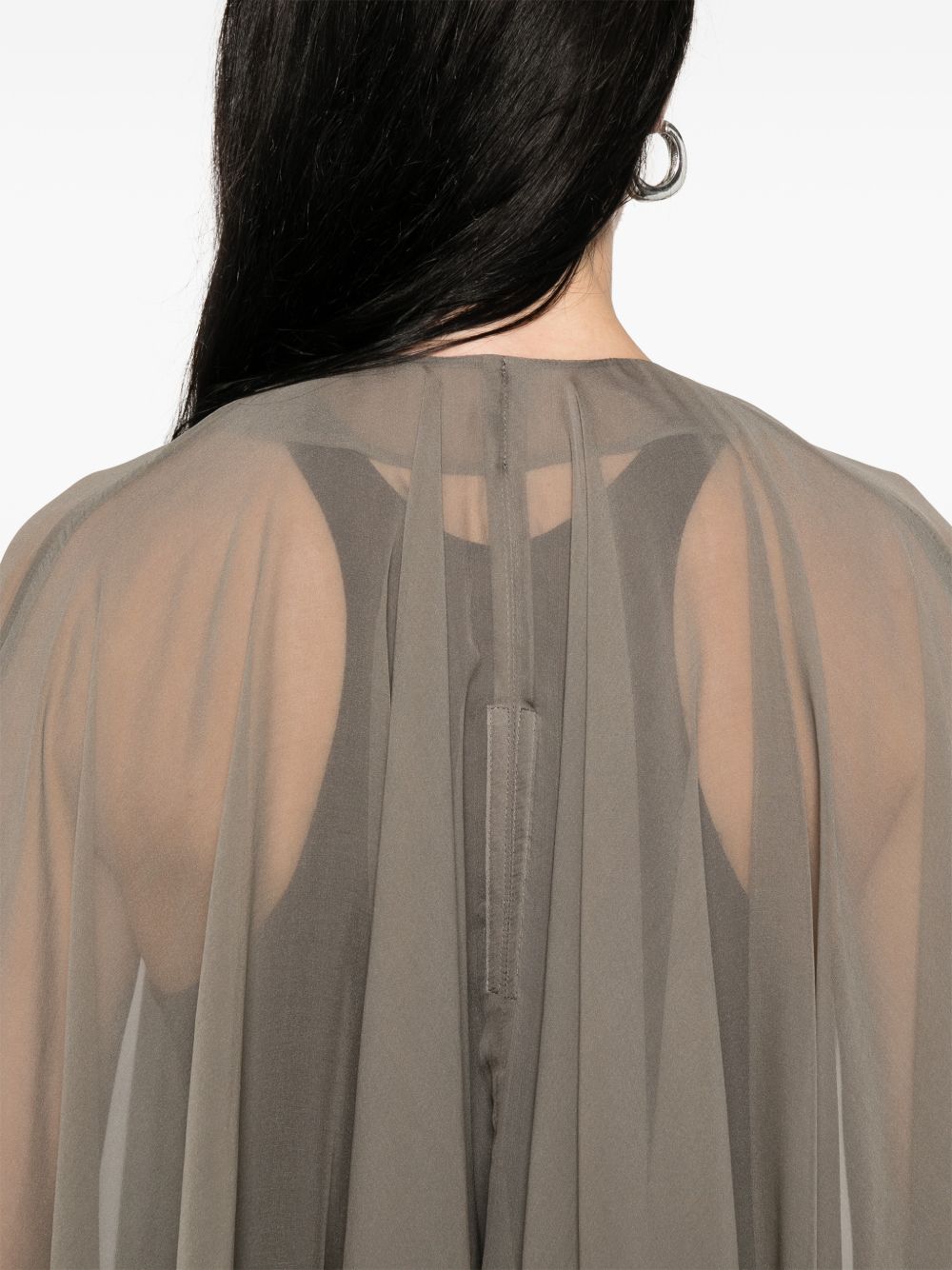 Cappa luxor in grigio talpa Rick Owens - donna 