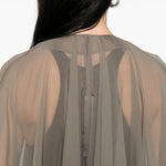 Cappa luxor in grigio talpa Rick Owens - donna 