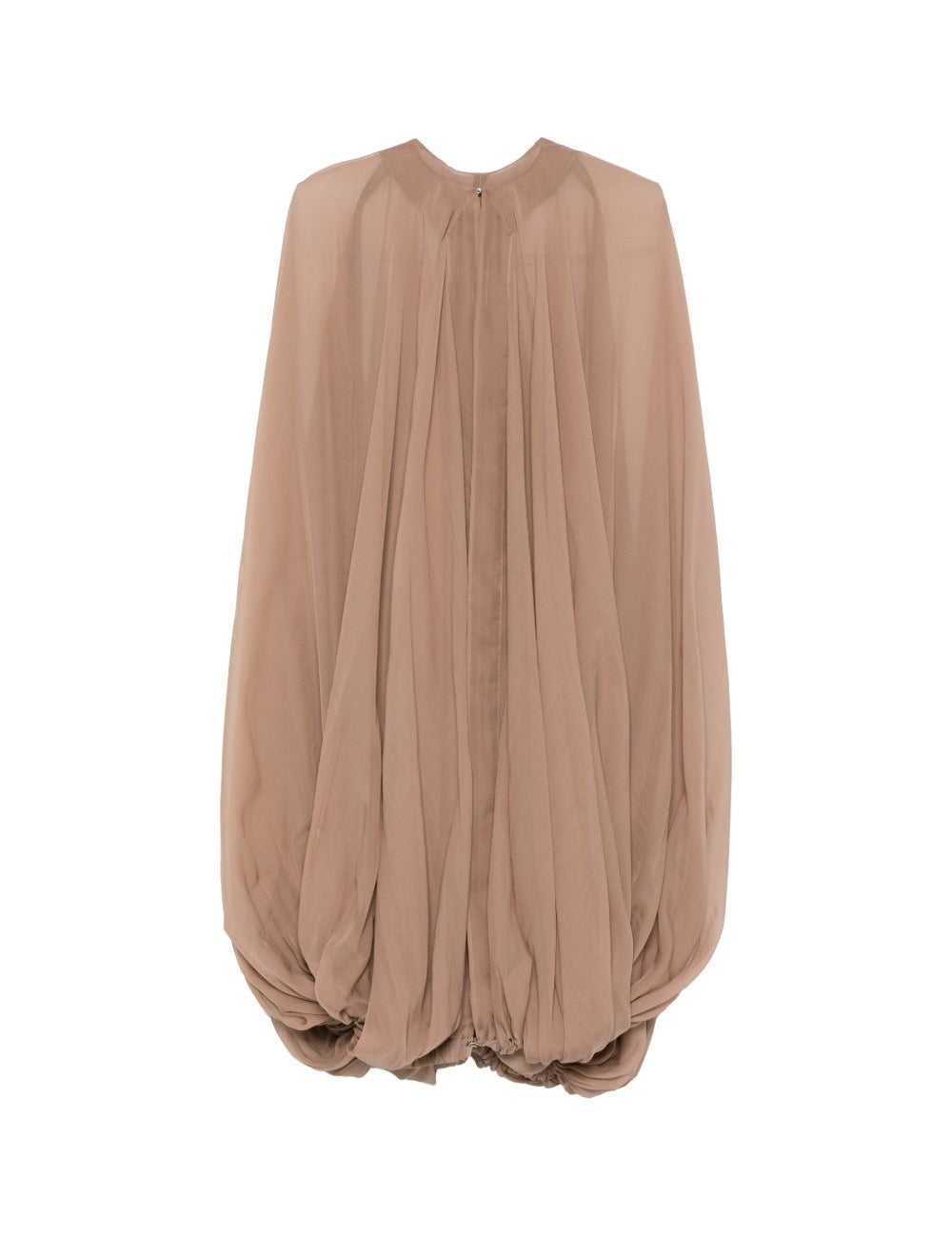 Mantella luxor in seta in beige Rick Owens - donna 