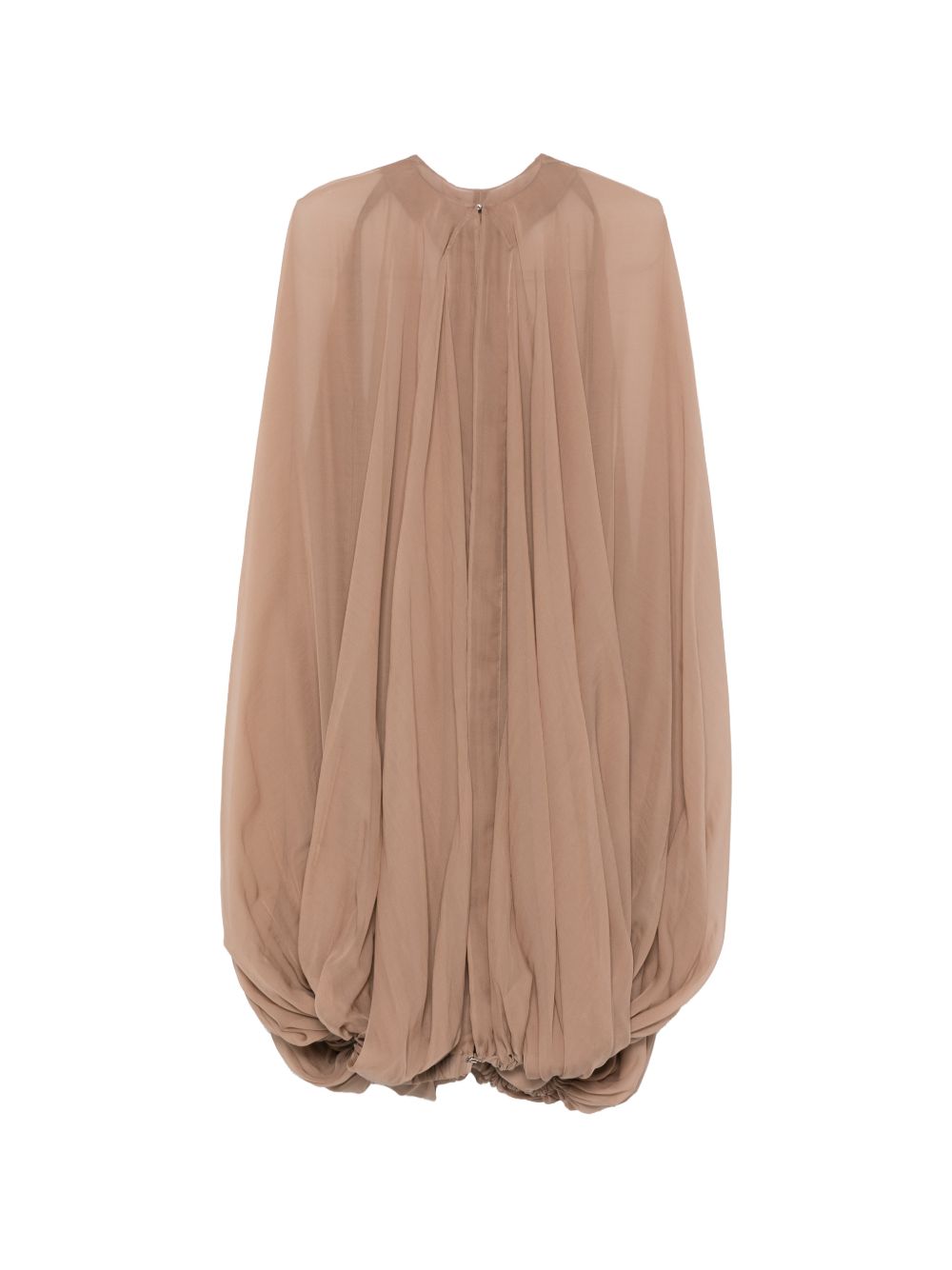Mantella luxor in seta in beige Rick Owens - donna 