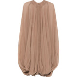Mantella luxor in seta in beige Rick Owens - donna 