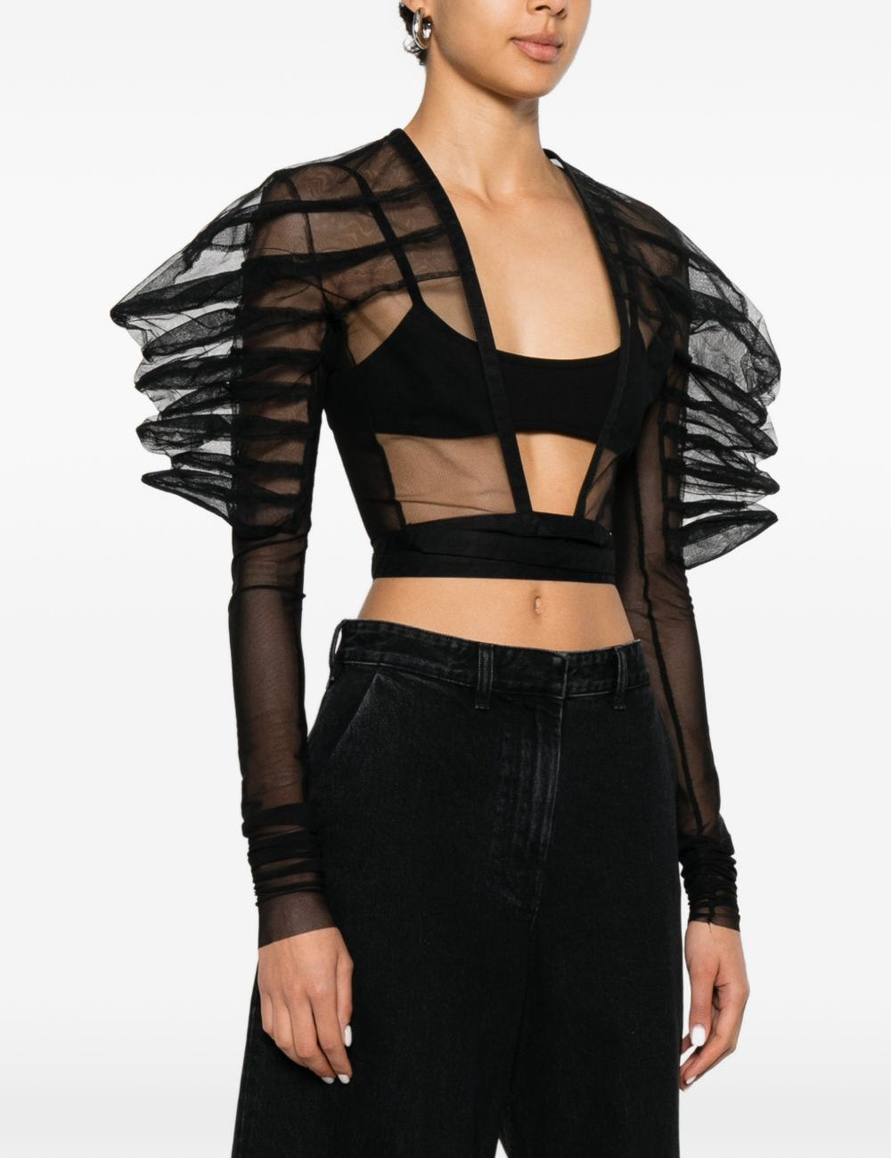 Top rhino in nero Rick Owens - donna 