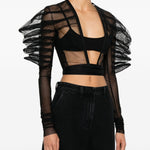 Top rhino in nero Rick Owens - donna 