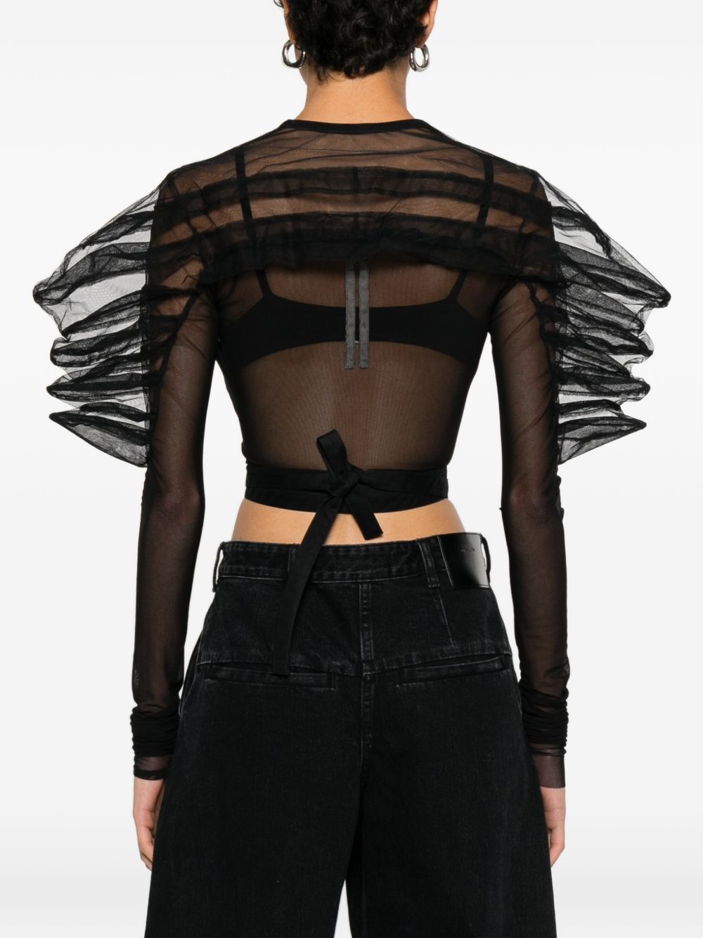 Top rhino in nero Rick Owens - donna 