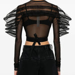 Top rhino in nero Rick Owens - donna 