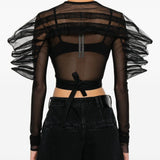 Top rhino in nero Rick Owens - donna 