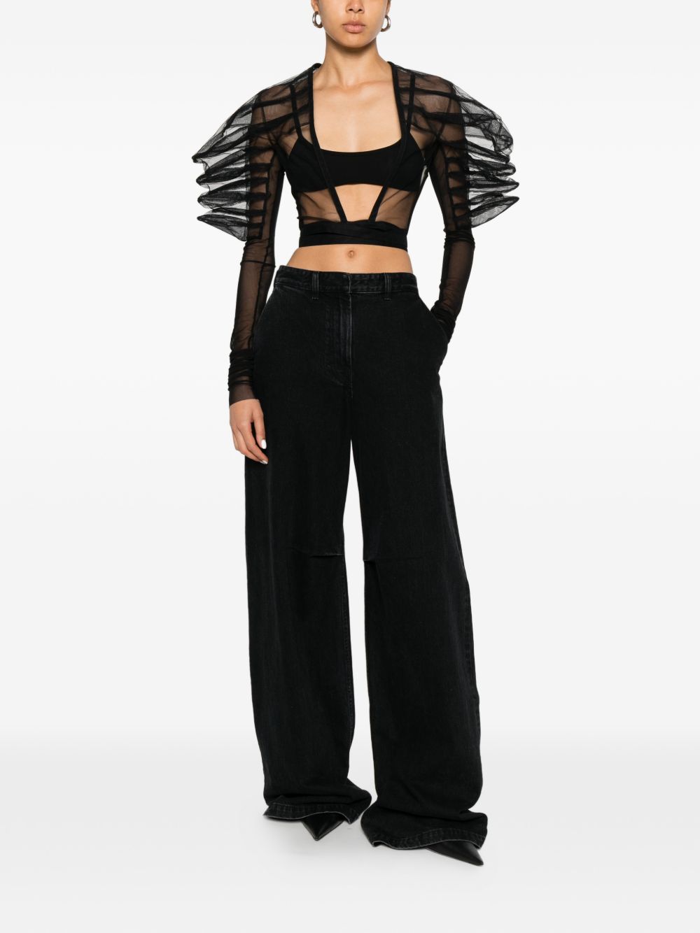 Top rhino in nero Rick Owens - donna 