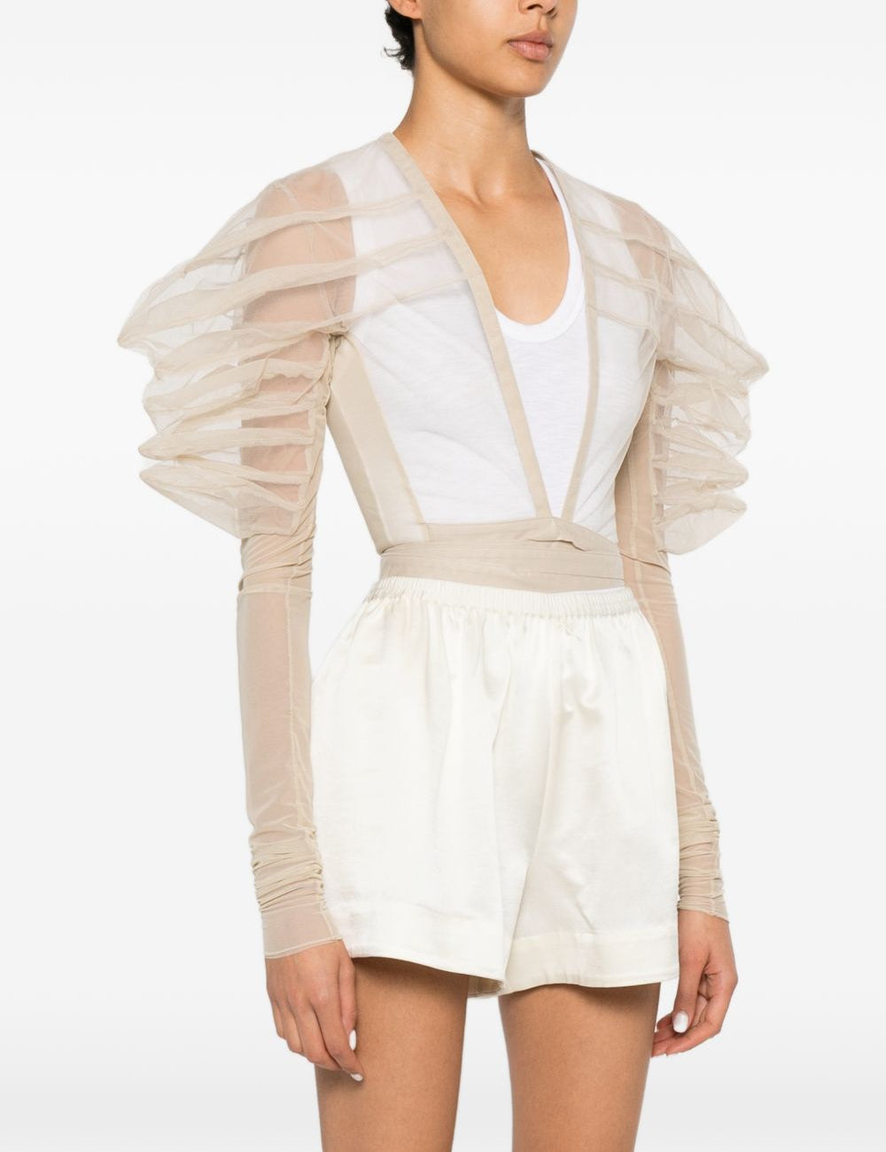 Top rhino in tulle in beige Rick Owens - donna 