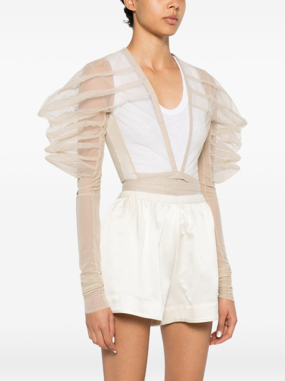 Top rhino in tulle in beige Rick Owens - donna 