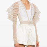 Top rhino in tulle in beige Rick Owens - donna 