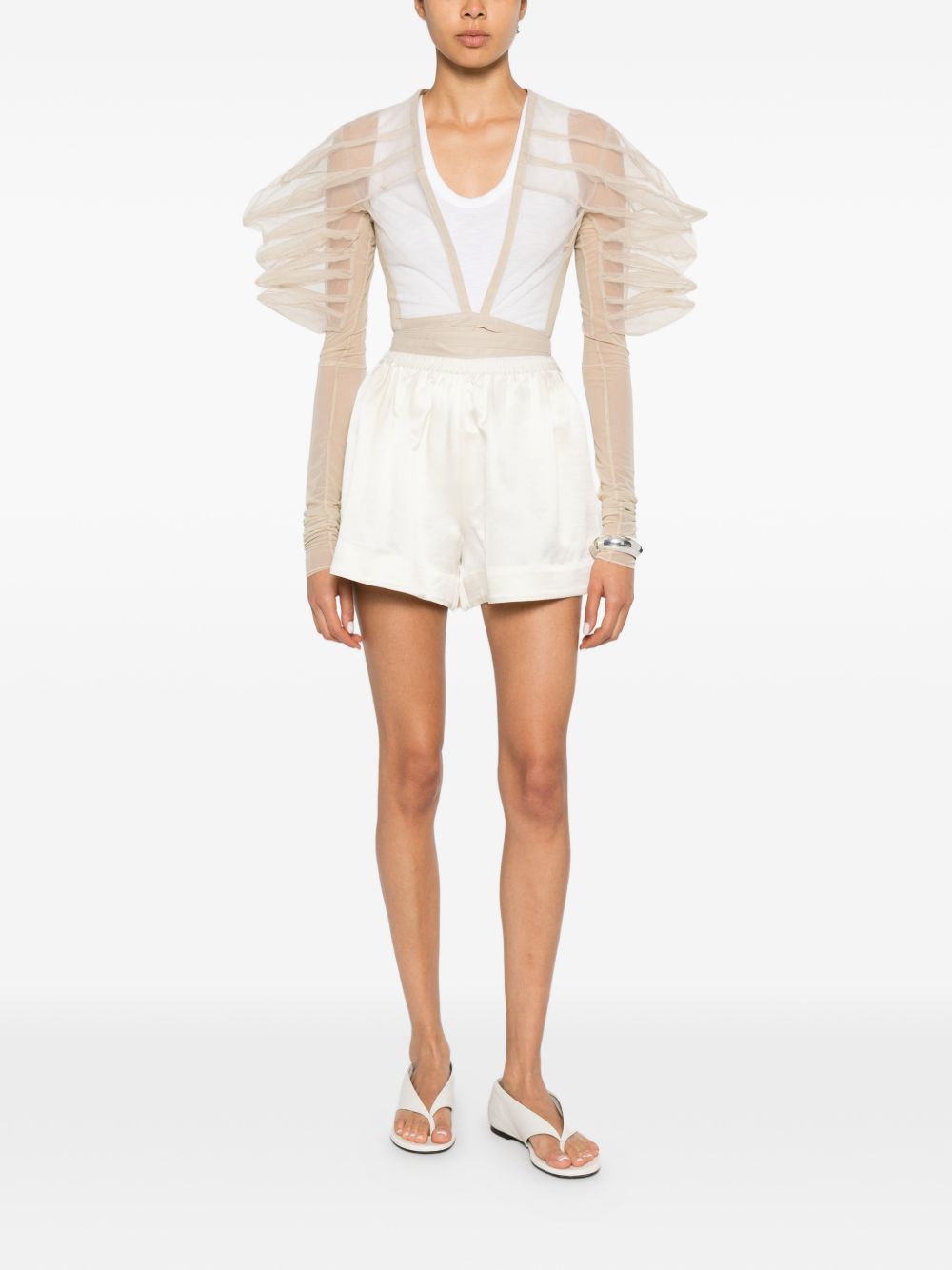 Top rhino in tulle in beige Rick Owens - donna 