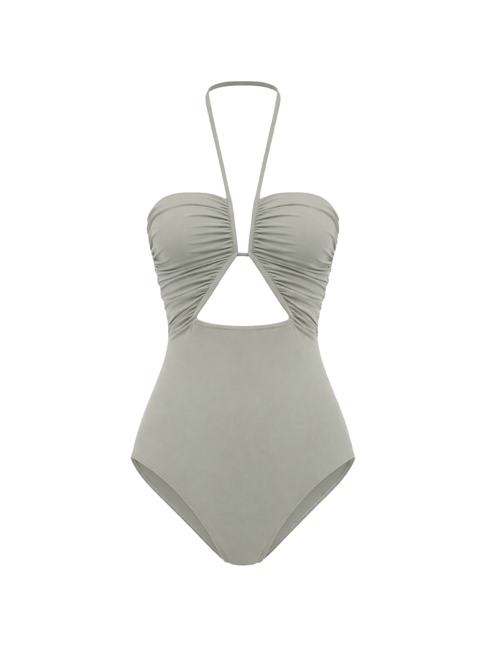 Costume da bagno con dettaglio cut-out in grigio Rick owens - donna 