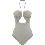Costume da bagno con dettaglio cut-out in grigio Rick owens - donna 