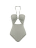Costume da bagno con dettaglio cut-out in grigio Rick owens - donna