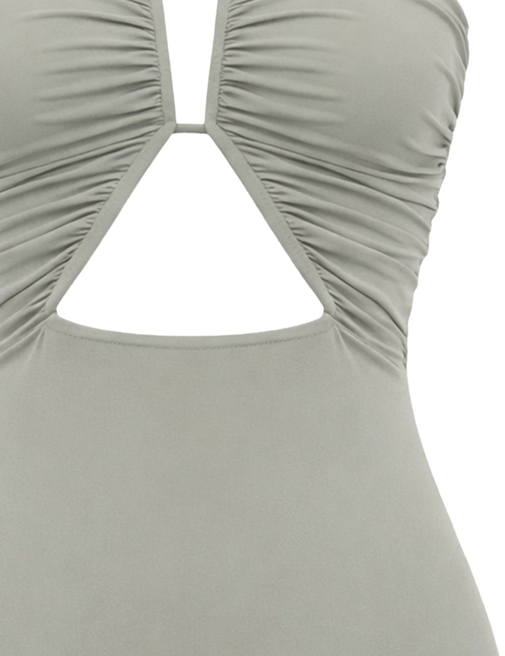 Costume da bagno con dettaglio cut-out in grigio Rick owens - donna 